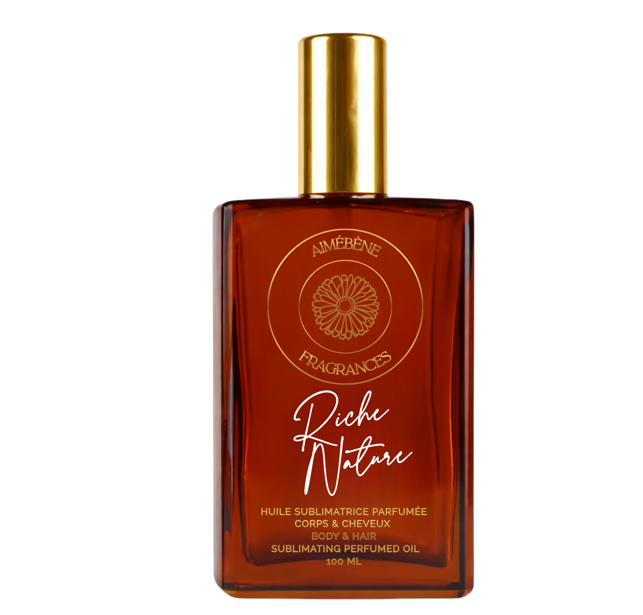 Riche Nature - Huile corporelle et capillaire non parfumée au calendula