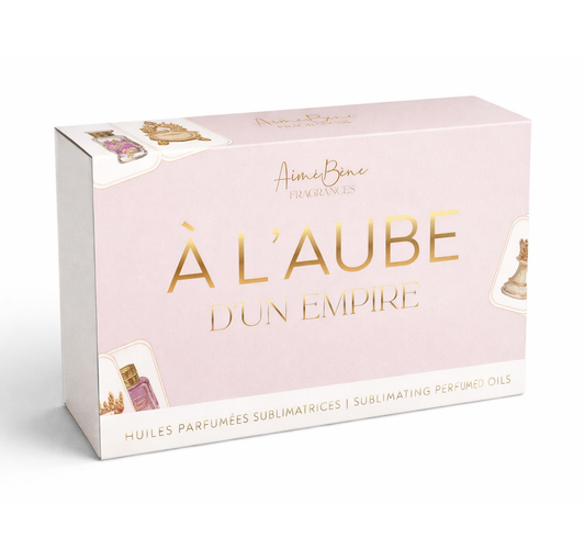 À l'Aube d'un Empire - Coffret découverte d'huiles corporelles et capillaires parfumées 